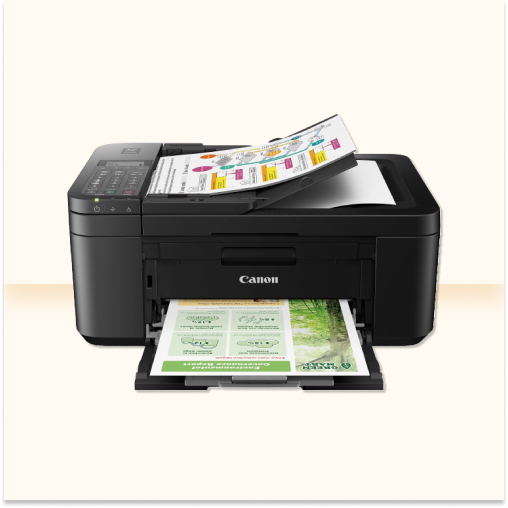 Canon® PIXMA™ TR4720 Wireless Inkjet All-In-One Color Printer, Black